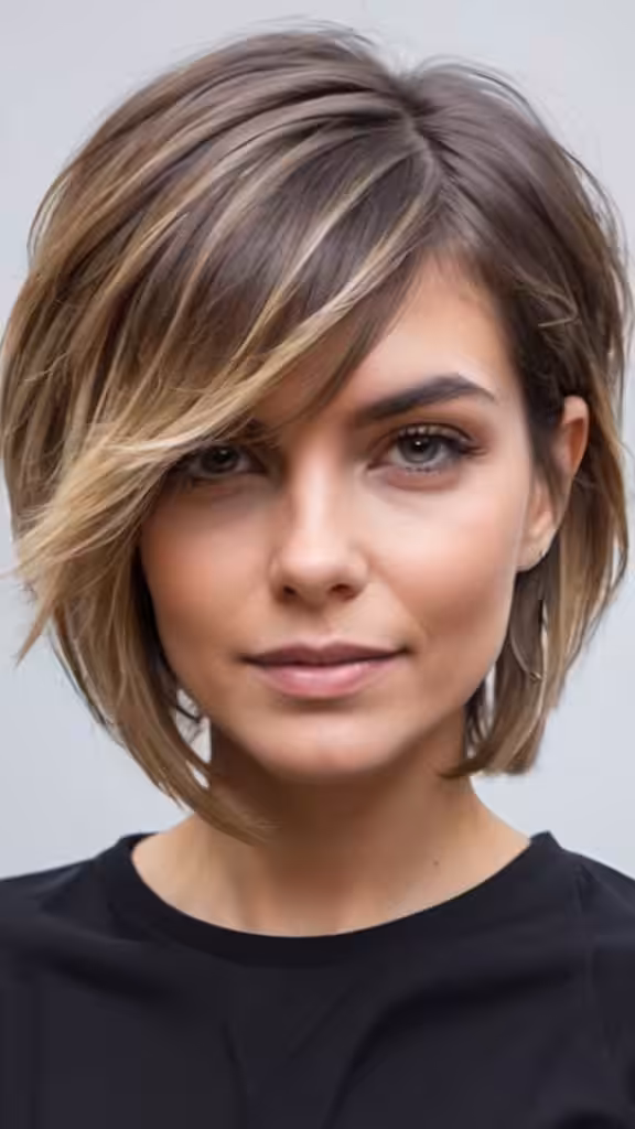 Choppy Wixie Cut Balayage Short Hair Looks