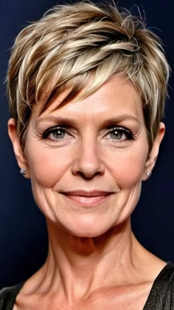 Coiffed Pixie Cut Simple Short Hairstyles for Women over 50