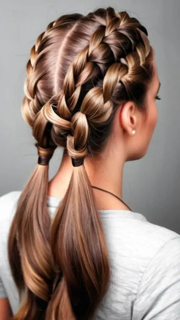Crown Braid Braided Hairstyles for Long Hair