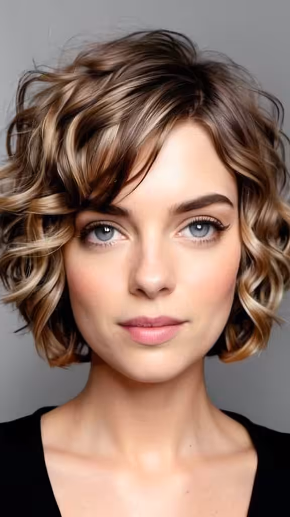 Curly Bob Short Layered Hairstyles