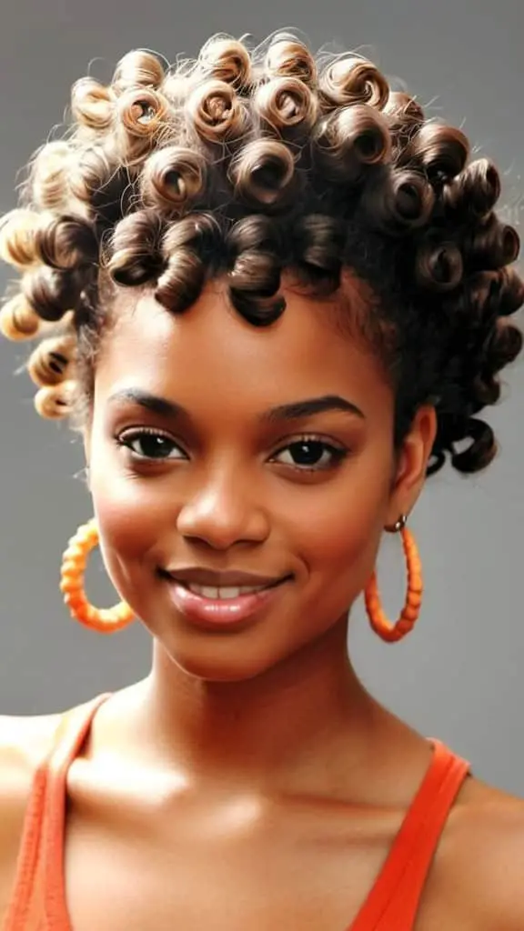 Curly Knots Natural Hairstyles for Short Hair
