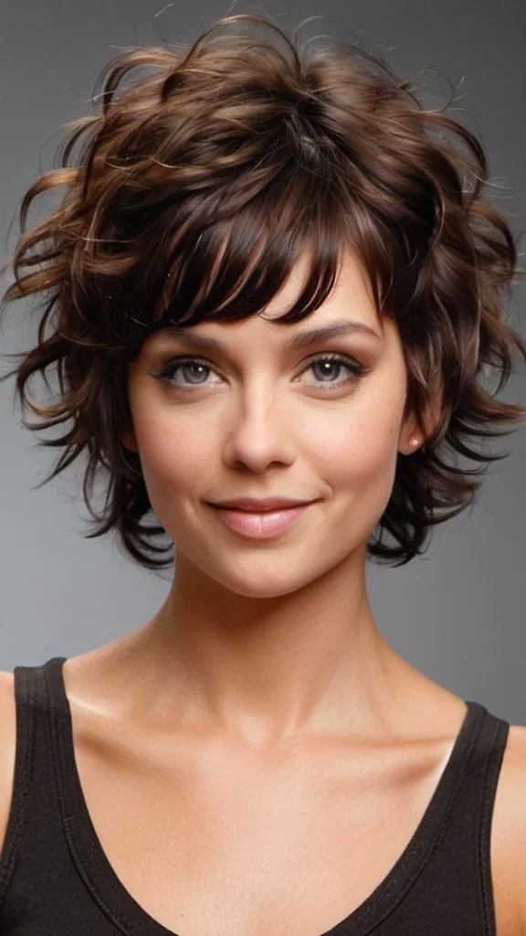 Curly Shag Short Shag Hairstyles