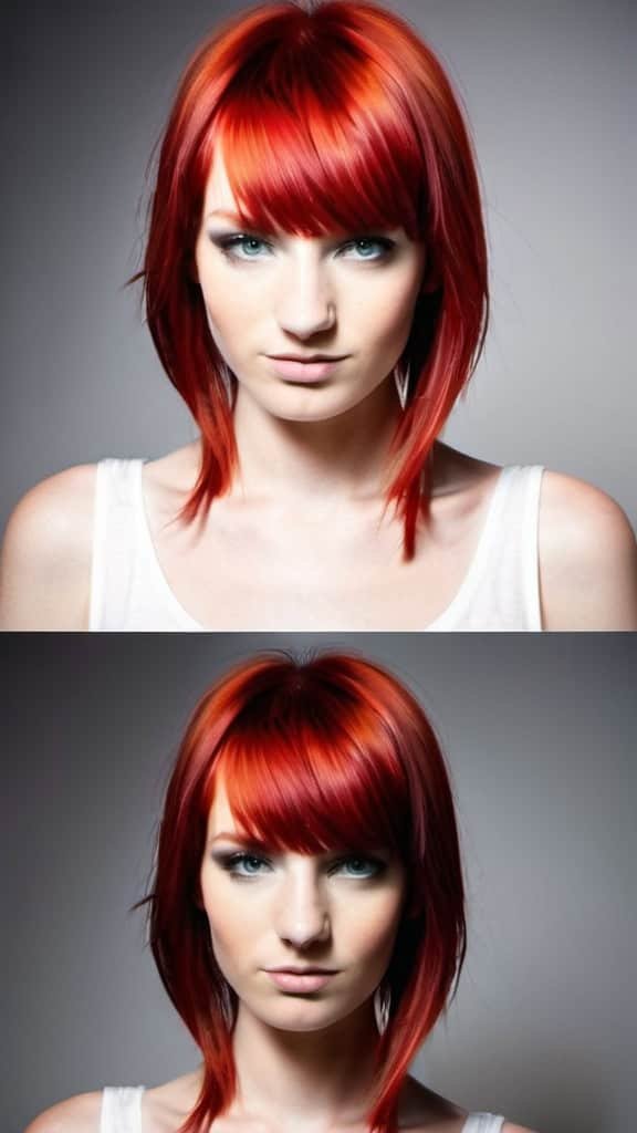 Curved Fringe For Red Hair Nifty Red Hairstyles