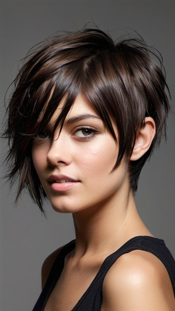 Disconnected Layered Chop Short Choppy Haircuts