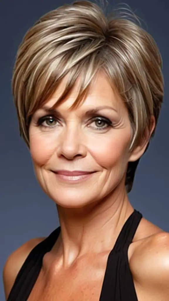 Dramatic Wedge Haircut Simple Short Hairstyles for Women over 50