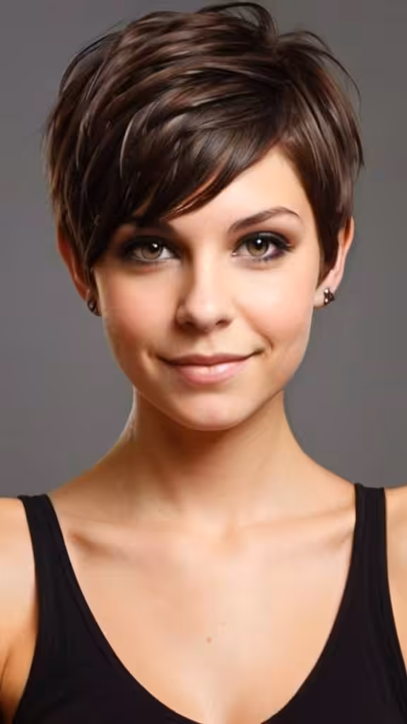 Ear-Length Pixie Pixie Haircuts for Thick Hair