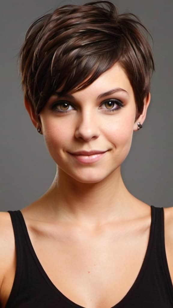 Ear-Length Pixie Pixie Haircuts for Thick Hair