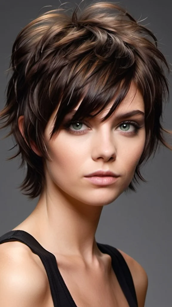 Edgy Shag Short Shag Hairstyles