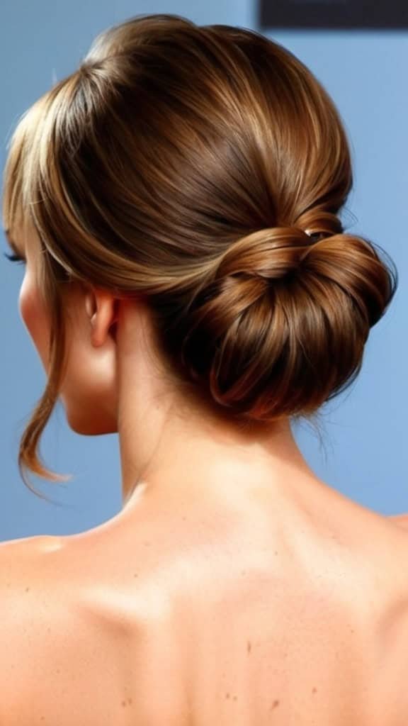 Elegant Low Bun Casual Updos for Long Hair
