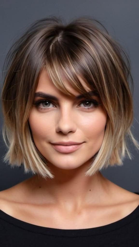 Face-Framing Balayage Balayage Short Hair Looks