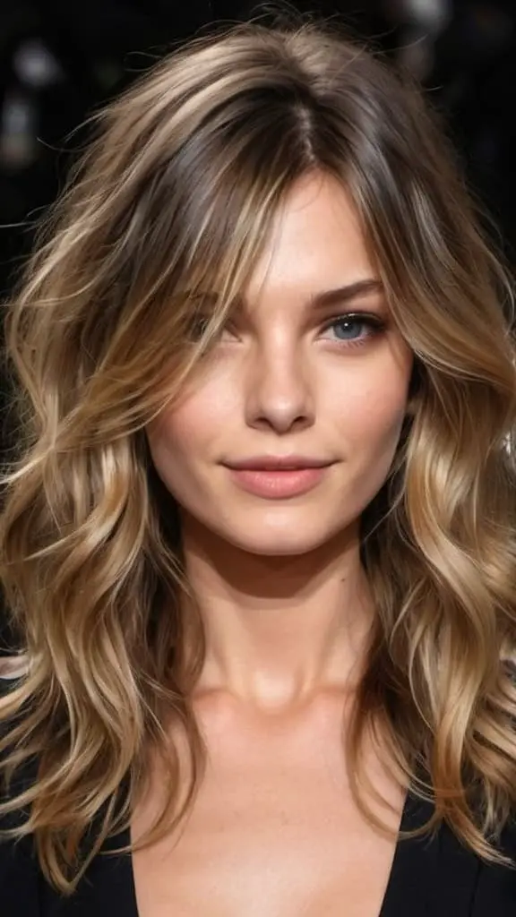 Face Framing Layers On Wavy Hair Long Layered Haircuts Layered Haircuts For Long Hair