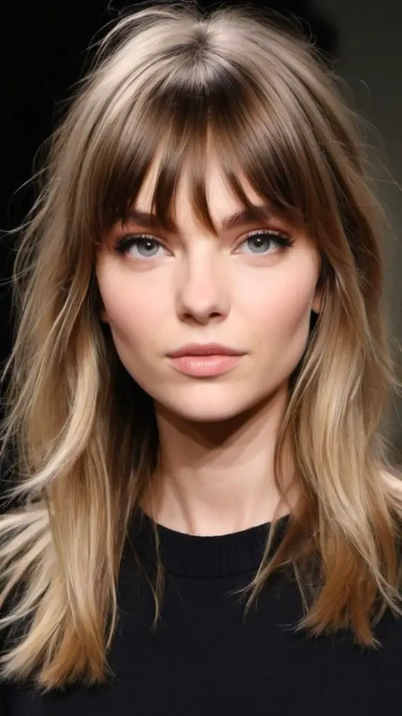 Face-Framing Layers with Wispy Bangs Long Layered Haircuts Layered Haircuts For Long Hair
