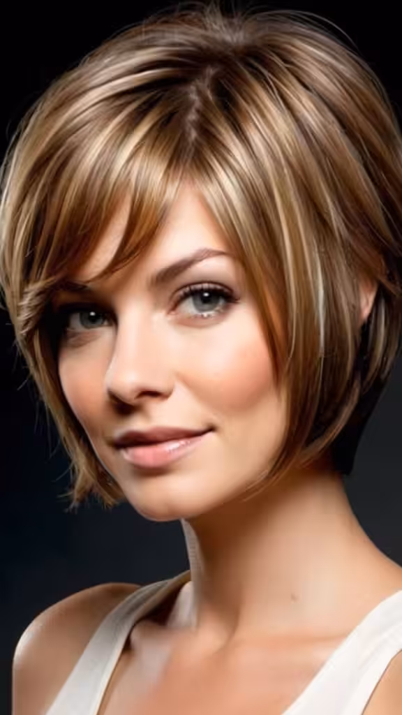 Face-Hugging Bob Short Layered Hairstyles