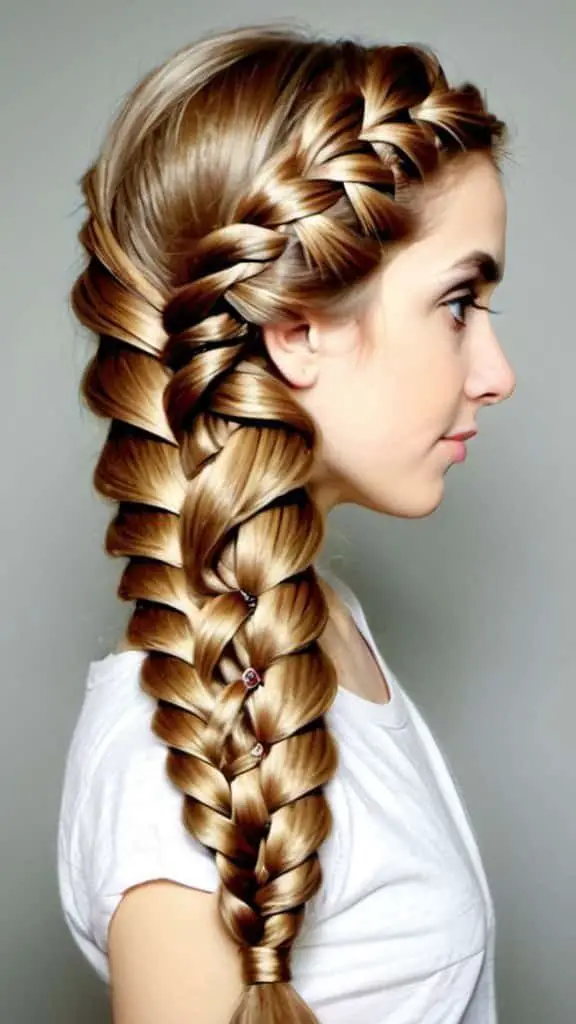 Fishtail Flower Braid Braided Hairstyles for Long Hair