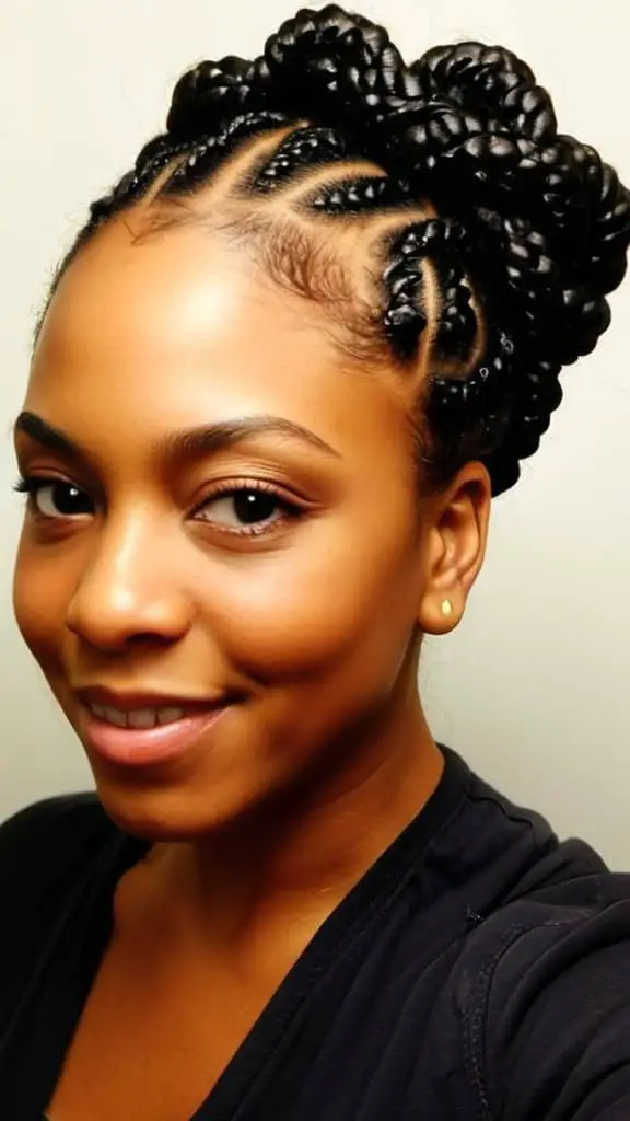 Flat Twists Hairstyles for Long Natural Hair