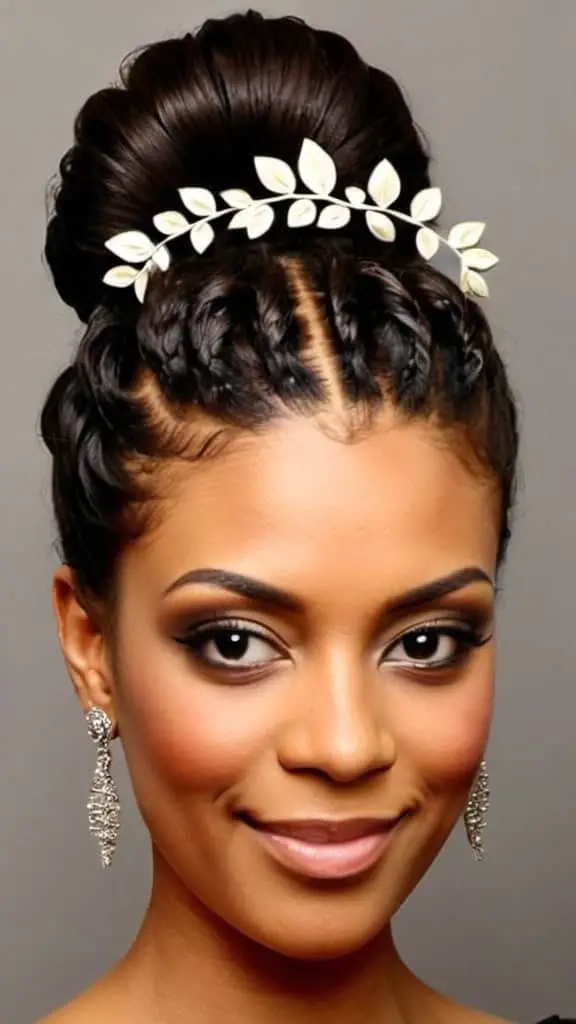 Formal Updo Hairstyles for Long Natural Hair