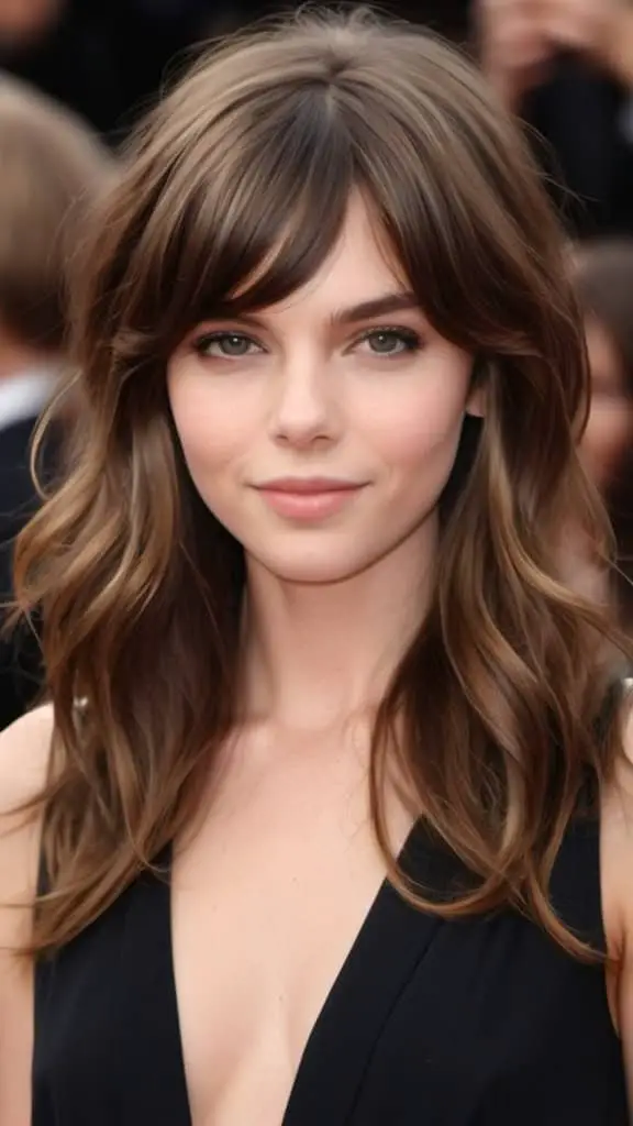 French-Girl Shag Long Brown Hairstyles