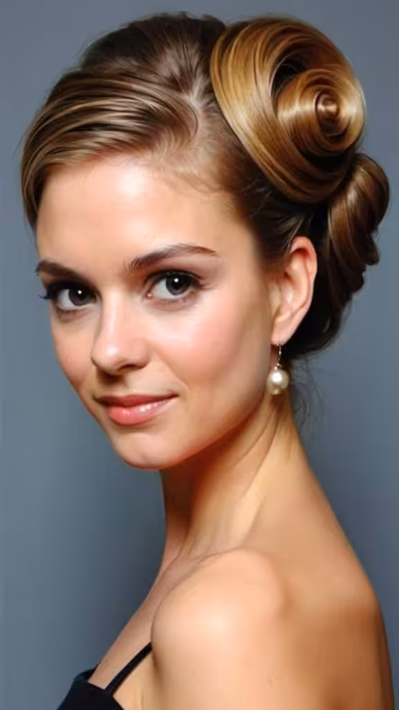 French Twist Long Hairstyles for Women with Round Faces
