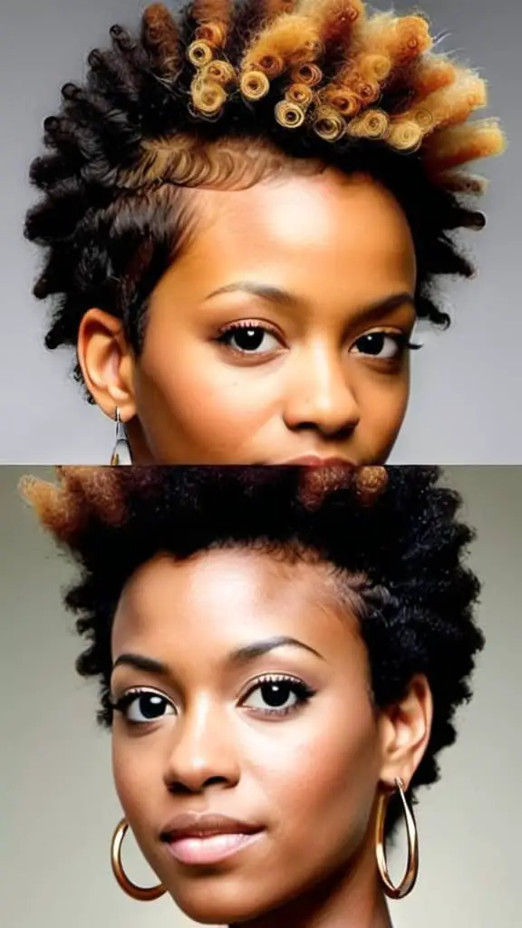 Frohawk Natural Hairstyles for Short Hair
