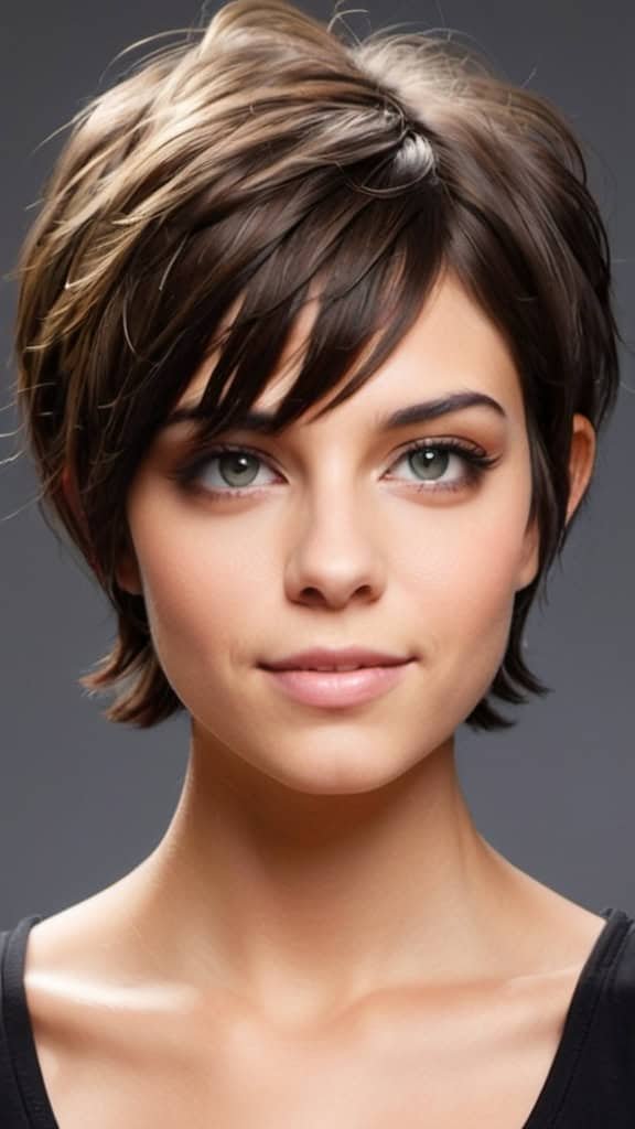 Half Pixie, Half Bob Chin Length Hairstyles