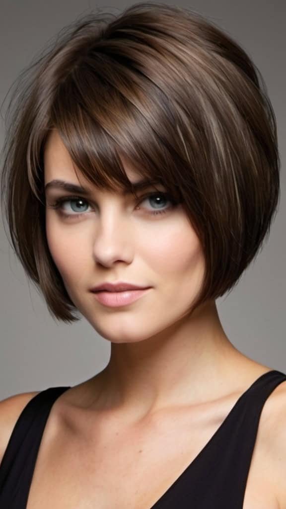 Jaw-skimming Bob Short Haircuts for Thick Hair