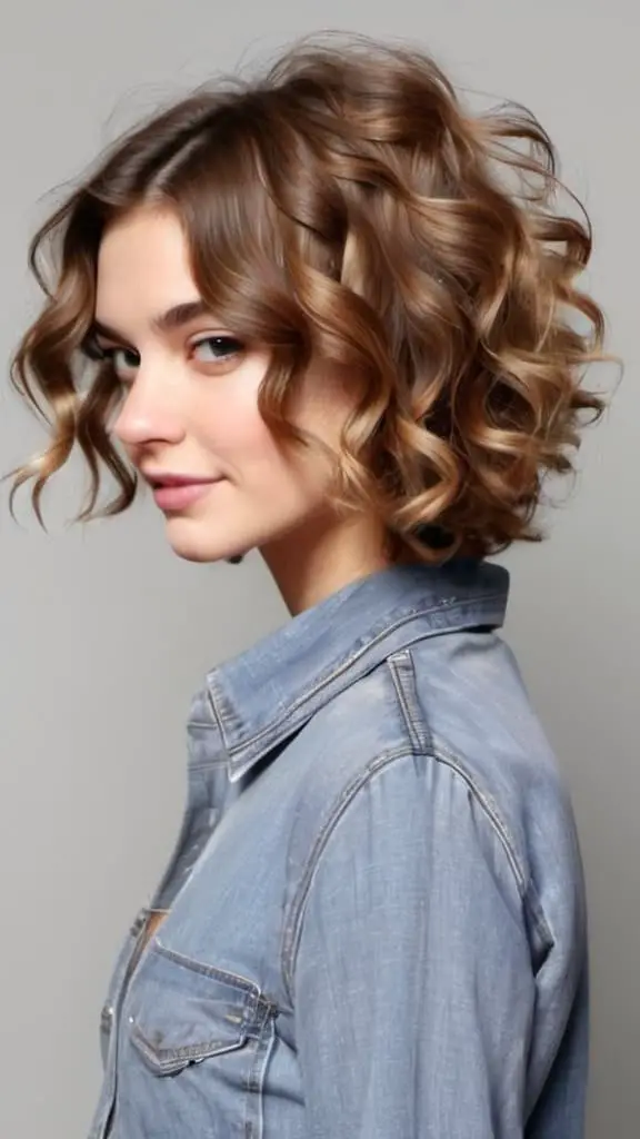 Laid-Back Curls Short Wavy Hairstyles