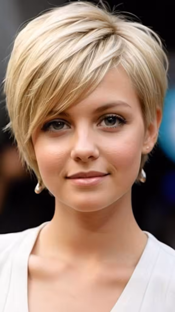 Layered Crop Cut Short Blonde Hairstyles