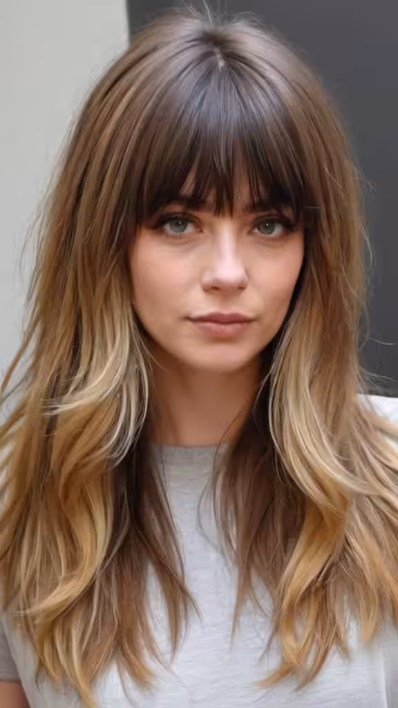 Layered Hair with Curtain Bangs Layered Hairstyles for Long Hair