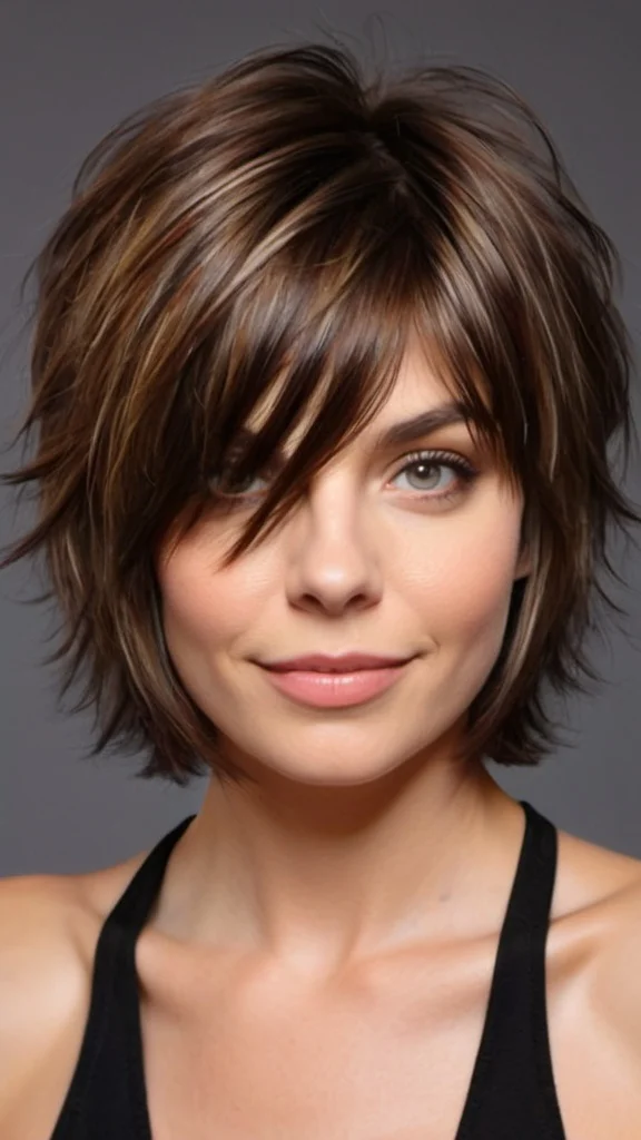 Layered Lob Shag Short Shag Hairstyles