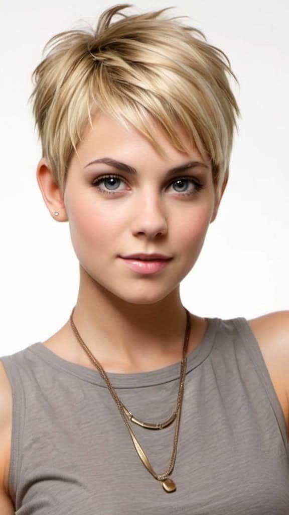 Layered Pixie Short Blonde Hairstyles