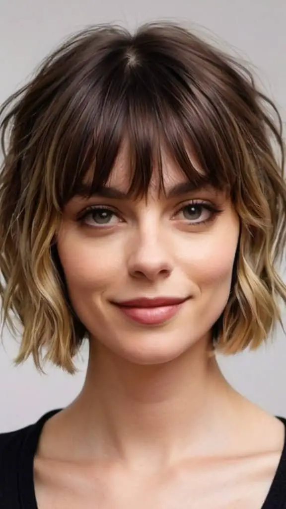 Lob With Bangs Gray hair hairstyles