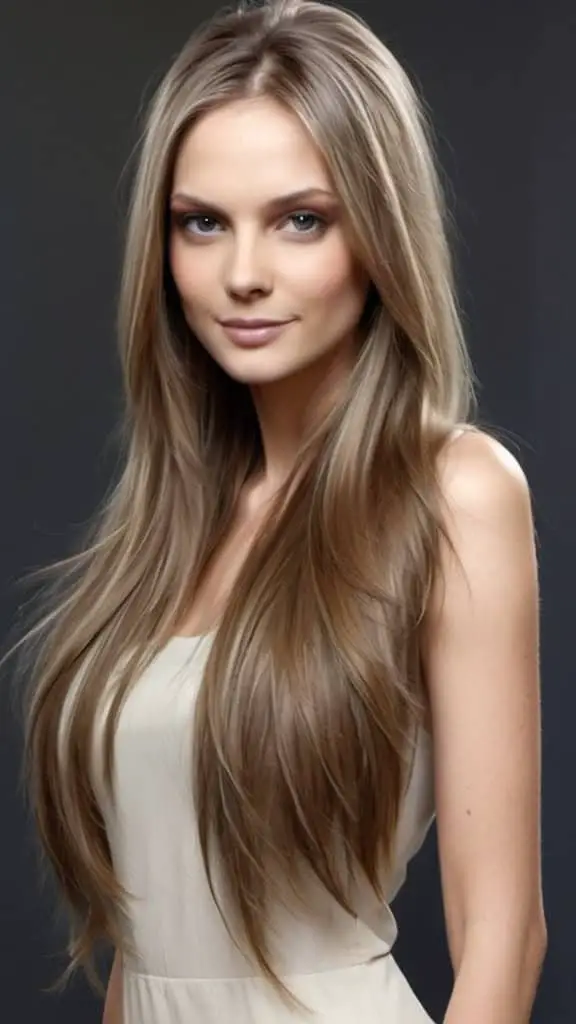 Long Feathered Hair Hairstyles for Long Thin Hair