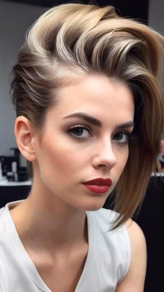 Textured Quiff Short Layered Hairstyles