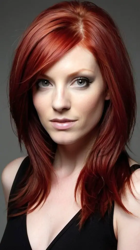 Long Layers For Red Hair Nifty Red Hairstyles