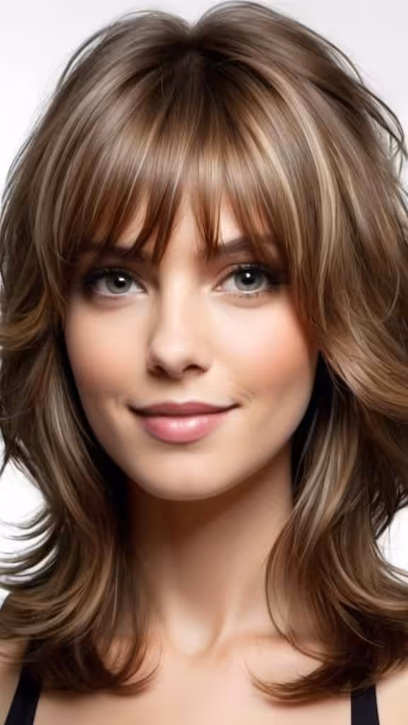 Long Layers and Curled Tips Long Haircuts for Fine Hair for an Added Volume
