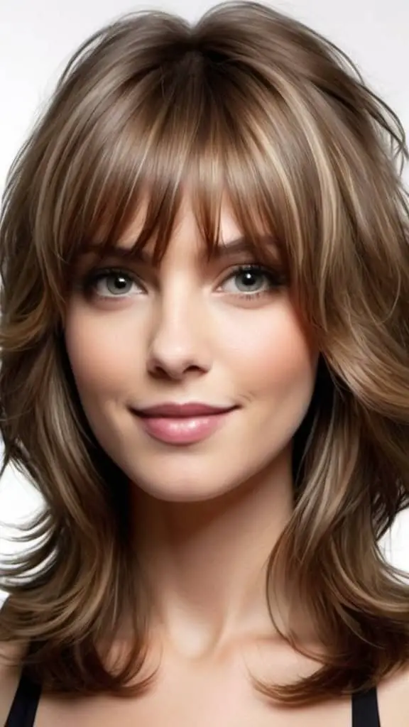 Long Layers and Curled Tips Long Haircuts for Fine Hair for an Added Volume