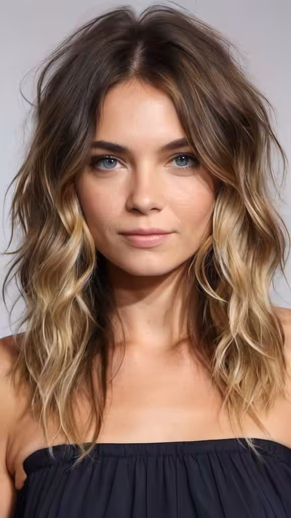 Long Layers with Beachy Waves Long Haircuts for Fine Hair for an Added Volume