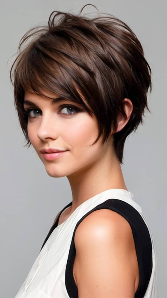 Long Pixie Cut Chin Length Hairstyles