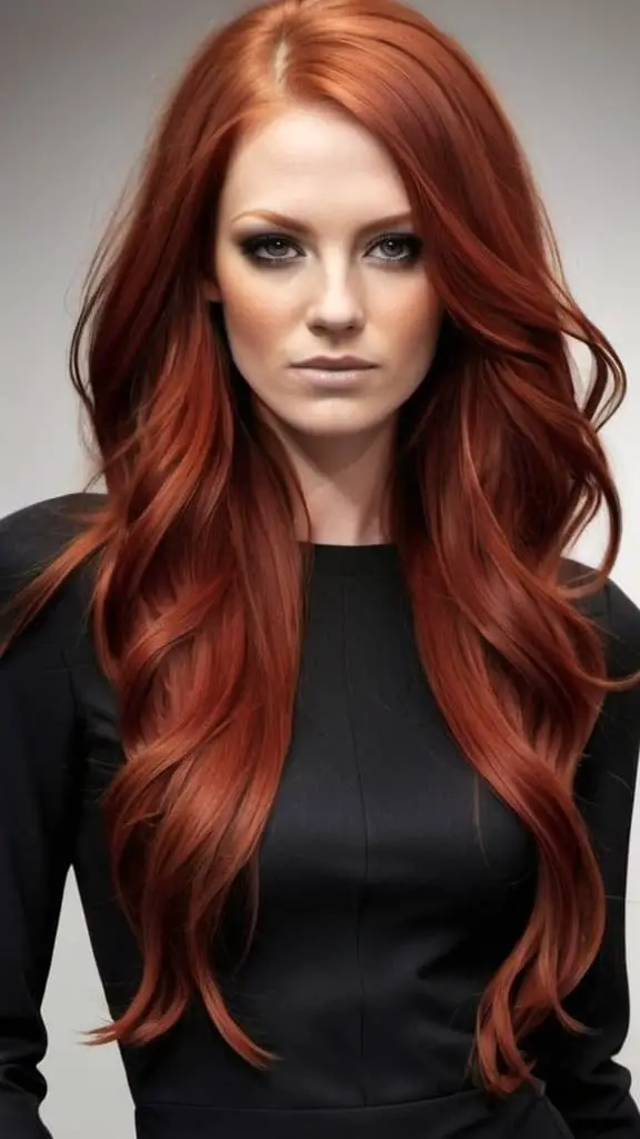Long Side-Parted Waves For Red Hair Nifty Red Hairstyles