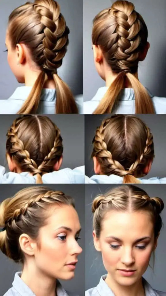 Low Braid Ponytail Braided Hairstyles for Long Hair