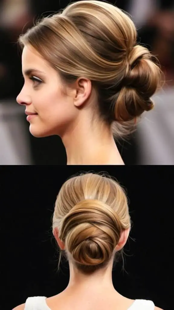Low French Roll Casual Updos for Long Hair
