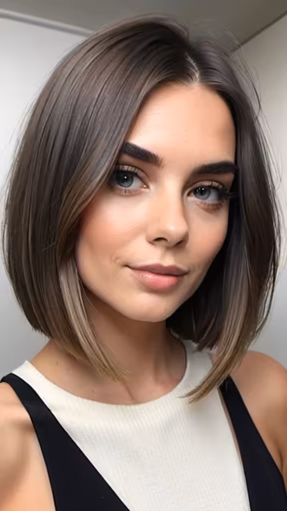 Low-Maintenance Sleek Lob Short Hairstyles for Girls of All Ages