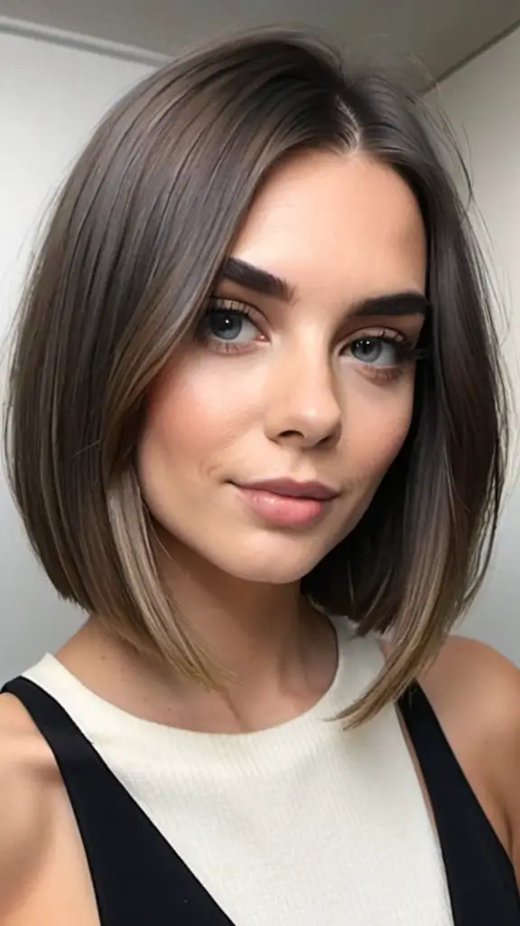 Low-Maintenance Sleek Lob Short Hairstyles for Girls of All Ages
