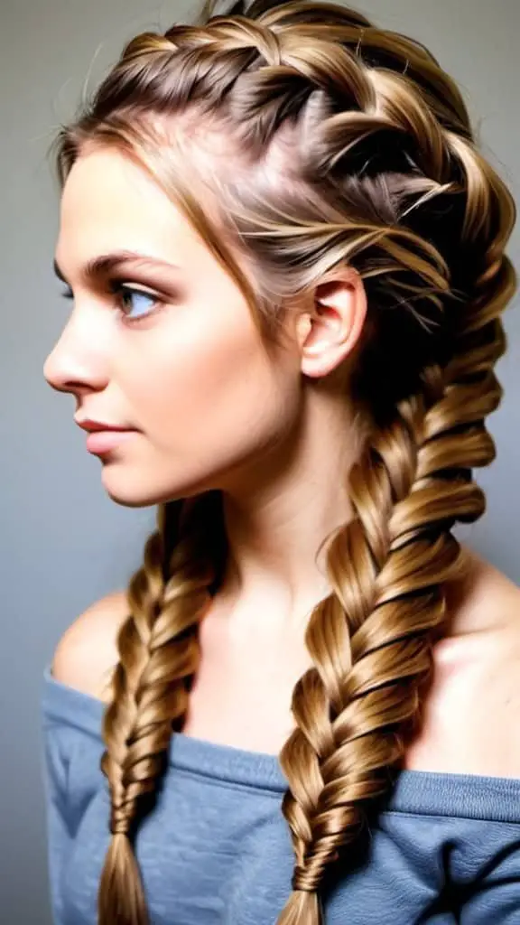 Messy Fishtail Braid Braided Hairstyles for Long Hair