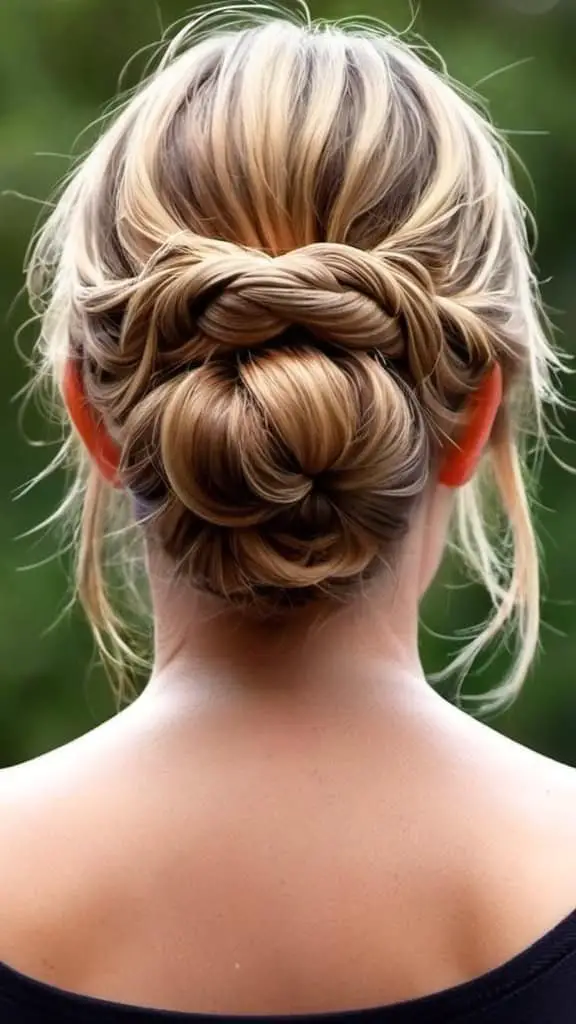Messy Nape Knot Casual Updos for Long Hair
