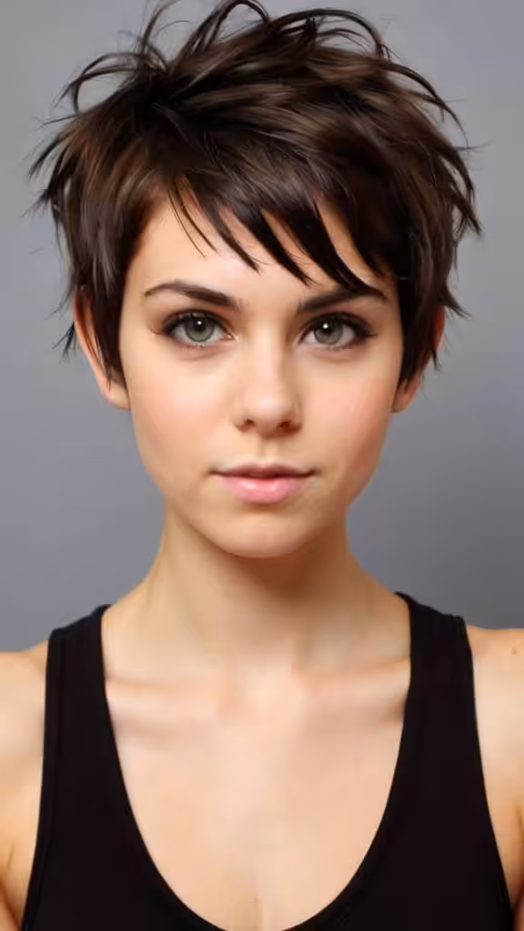 Messy Pixie Pixie Haircuts for Thick Hair