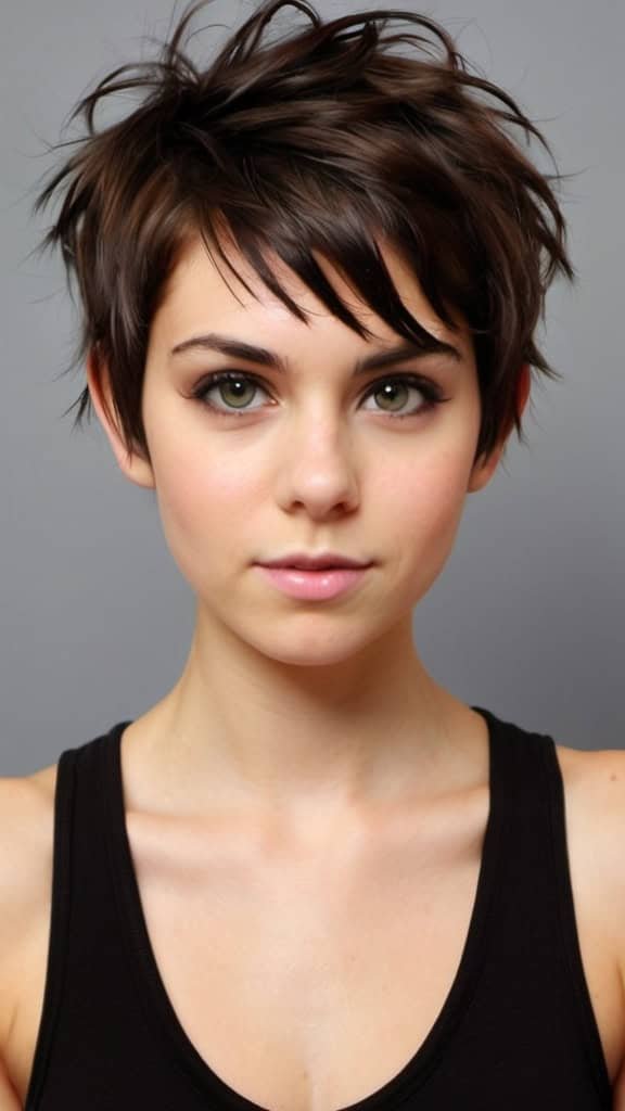 Messy Pixie Pixie Haircuts for Thick Hair