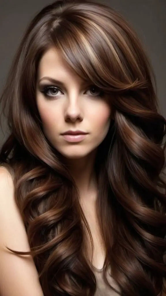 Octopus Layered Hair Long Brown Hairstyles