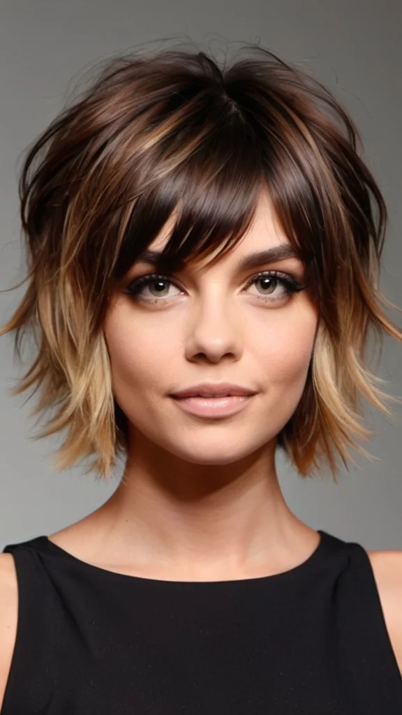 Ombré Shag Short Shag Hairstyles