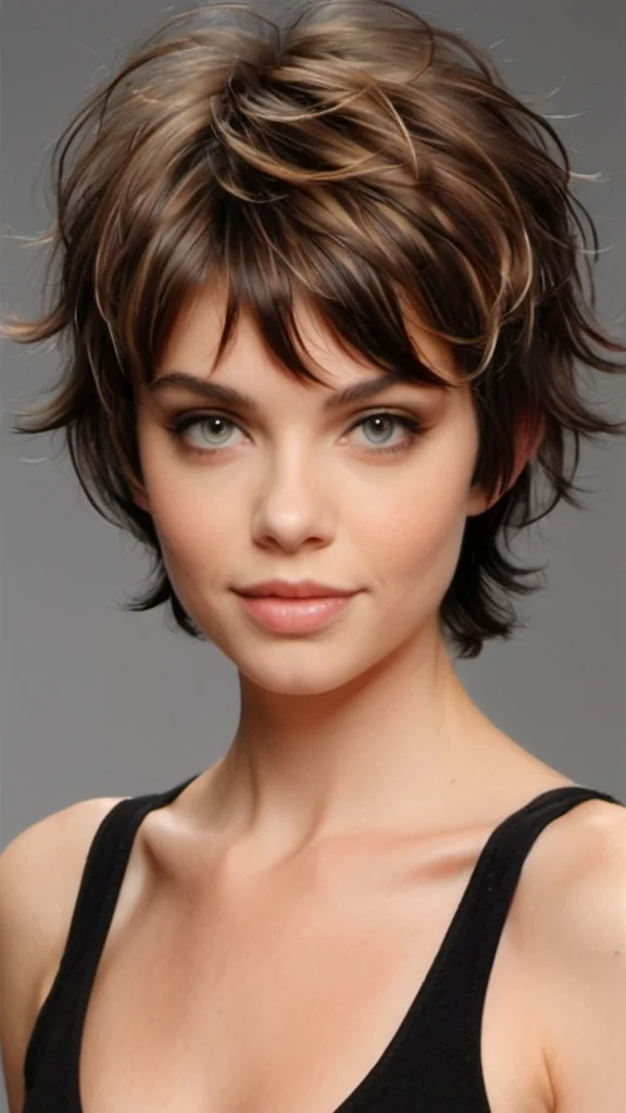 Permed Shag Short Shag Hairstyles